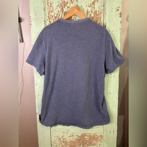 Marine Layer women’s  periwinkle Henley Shirt - Picture 5 of 7